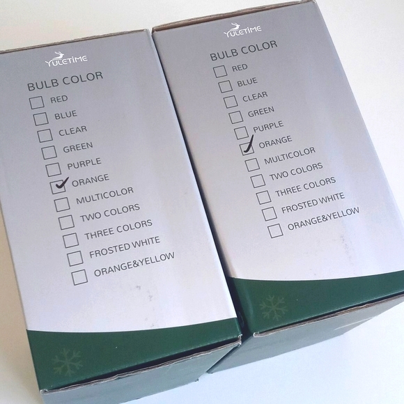 2 Sets of Orange Incandescent String Mini Light Sets Indoor / Outdoor 400 Lights - Picture 9 of 16